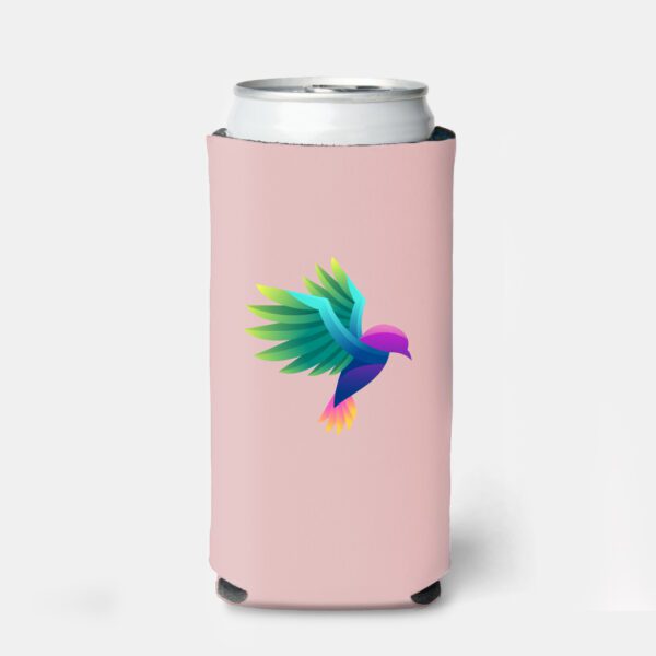 Custom Slim Koozies Full Color - baby Pink