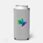 Custom Slim Koozies Full Color - gray