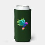 Custom Slim Koozies Full Color - green