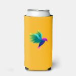Custom Slim Koozies Full Color - yellow