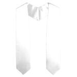 custom graduation stole - Classic - White