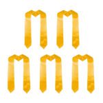 custom graduation stole - Classic - yellow 5