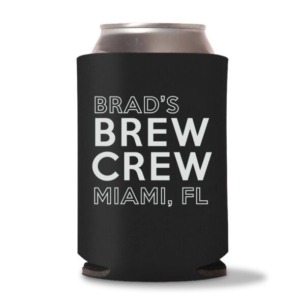 10. Bachelor Party Koozies - Black