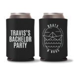 12. Custom Bachelor Koozies - Black