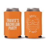 12. Custom Bachelor Koozies - Orange