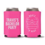 12. Custom Bachelor Koozies - Pink