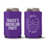 12. Custom Bachelor Koozies - Purple