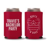 12. Custom Bachelor Koozies - Red