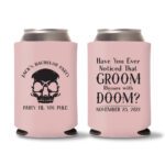 16. Customized Bachelor Koozies - Baby Pink