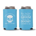 16. Customized Bachelor Koozies - Cyan