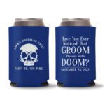 16. Customized Bachelor Koozies - Dark Blue