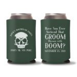16. Customized Bachelor Koozies - Green