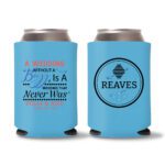 21. Wedding Koozies Custom - Cyan