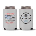 21. Wedding Koozies Custom - Gray