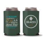 21. Wedding Koozies Custom - Green