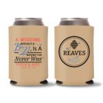 21. Wedding Koozies Custom - Light Brown