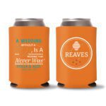 21. Wedding Koozies Custom - Orange