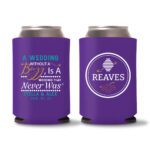 21. Wedding Koozies Custom - Purple