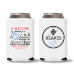 21. Wedding Koozies Custom - White