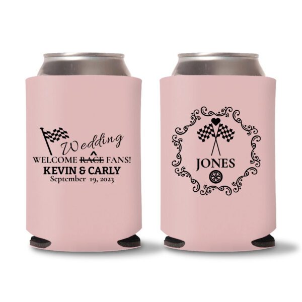 22. Custom Wedding Koozies - Baby Pink