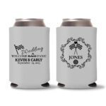22. Custom Wedding Koozies - Gray