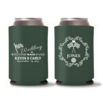 22. Custom Wedding Koozies - Green