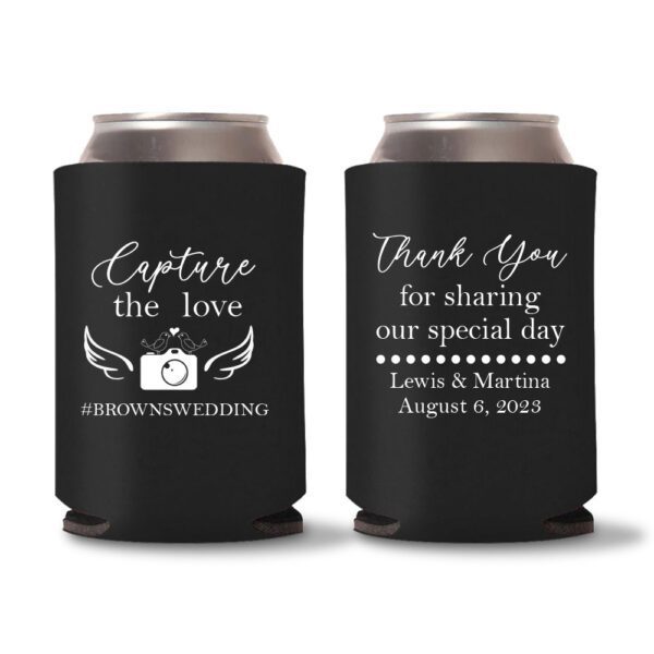 23. Wedding Koozies - Black