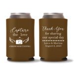 23. Wedding Koozies - Dark Brown