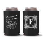 24. Wedding Koozies - Black