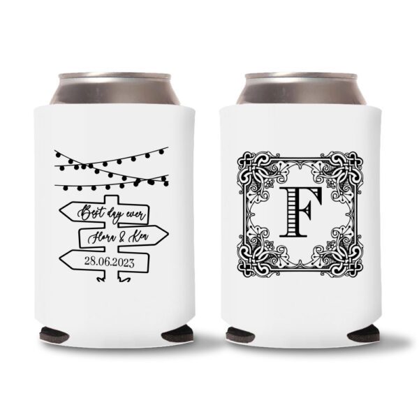 24. Wedding Koozies - White