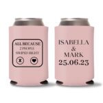 25. Wedding Koozies - Baby Pink