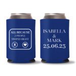 25. Wedding Koozies - Blue
