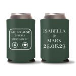 25. Wedding Koozies - Green