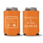 25. Wedding Koozies - Orange