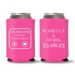 25. Wedding Koozies - Pink