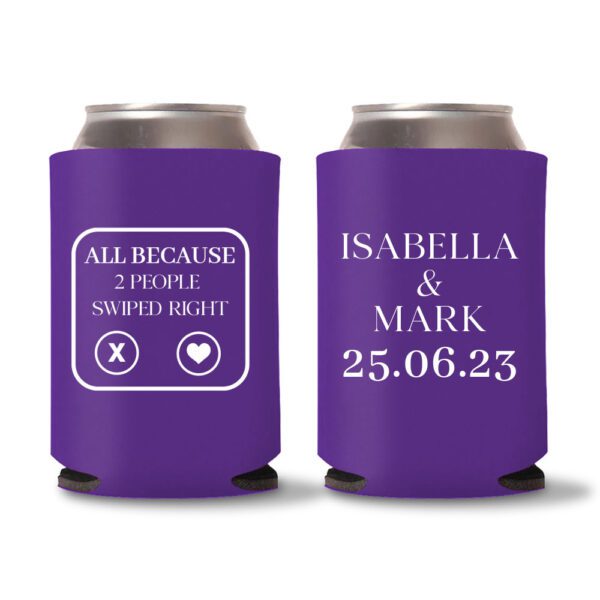 25. Wedding Koozies - Purple