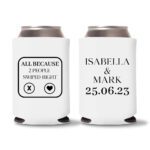 25. Wedding Koozies - White