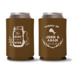 27. Wedding Koozies - Dark Brown