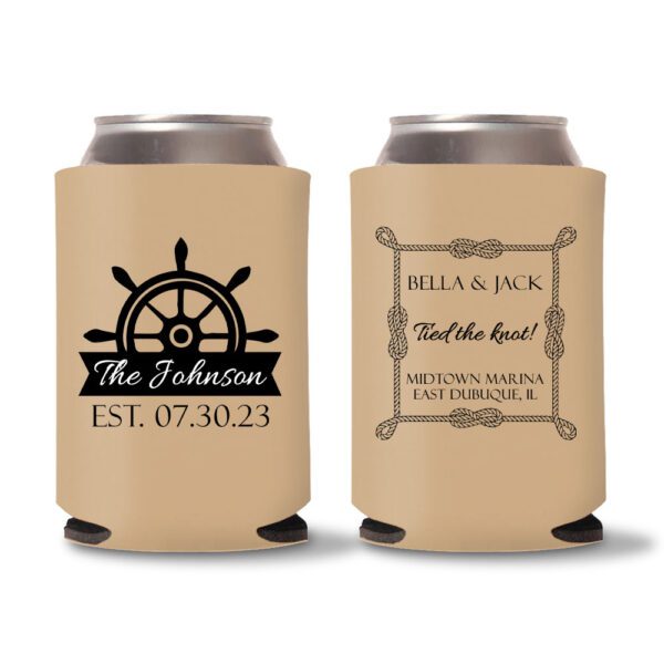 29. Wedding Koozies - Light Brown