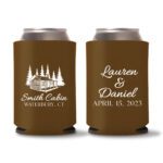 30. Wedding Koozies - Dark Brown