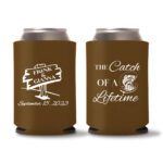 31. Wedding Koozies - Dark Brown