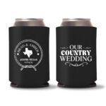 32. Wedding Koozies - Black