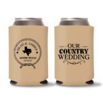 32. Wedding Koozies - Light Brown