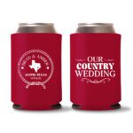 32. Wedding Koozies - Red