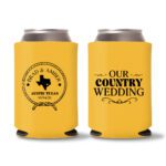 32. Wedding Koozies - Yellow