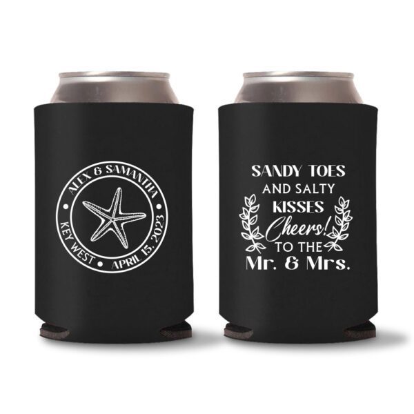 33. Wedding Koozies - Black