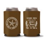 33. Wedding Koozies - Dark Brown