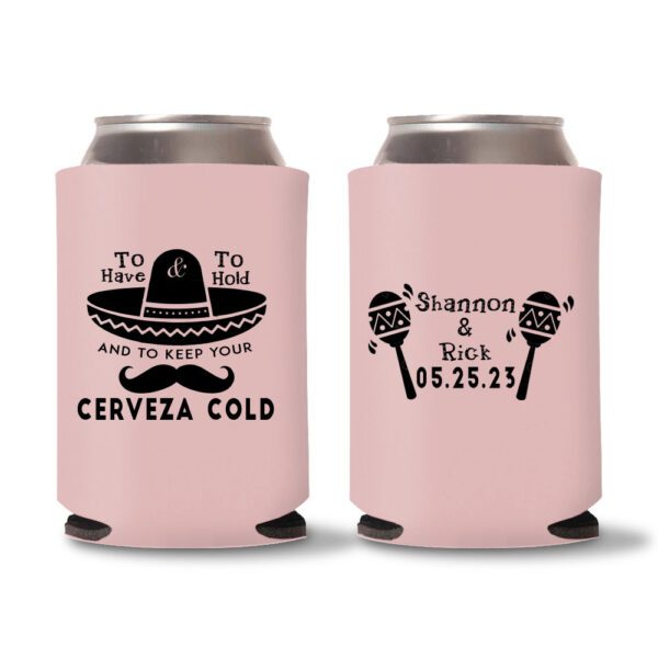 34. Wedding Koozies - Baby Pink