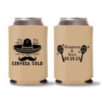 34. Wedding Koozies - Light Brown