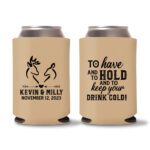 35. Wedding Koozies - Light Brown